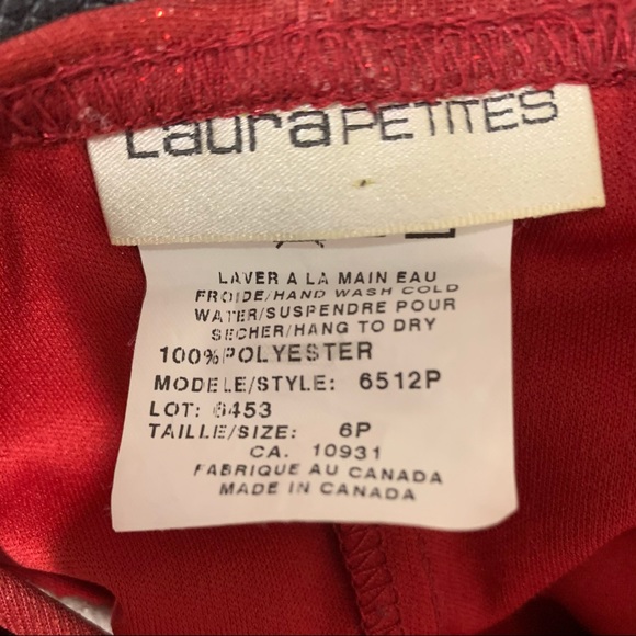 Laura Petites Red Midi Formal Dress - Picture 4 of 4